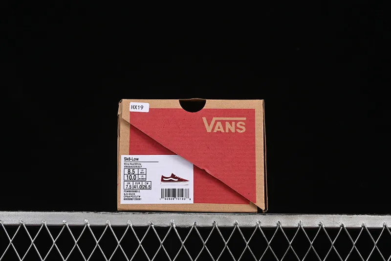 All categories Vans Vans series Vans Low Vans low-top Vans Sk8-Low burgundy non-slip casual skate shoes VN0A4UUK5U7